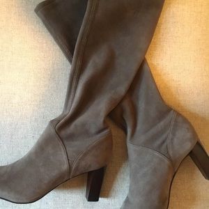 Gray Suede Cole Haan x Nike Calf Boots